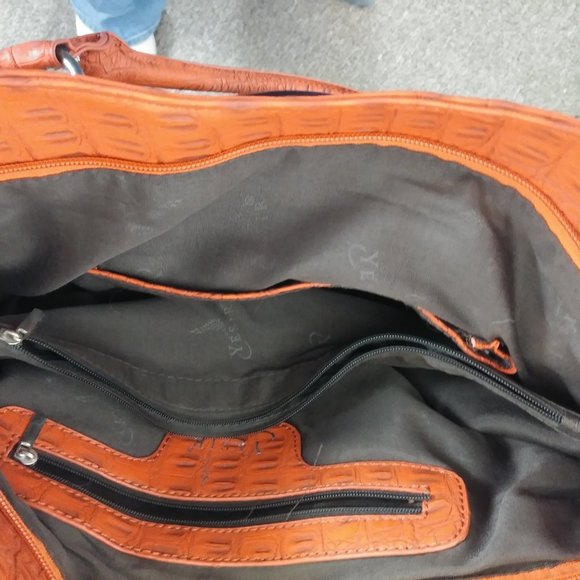 Yesir orange-brown-tan camouflage purse - Picture 8 of 14